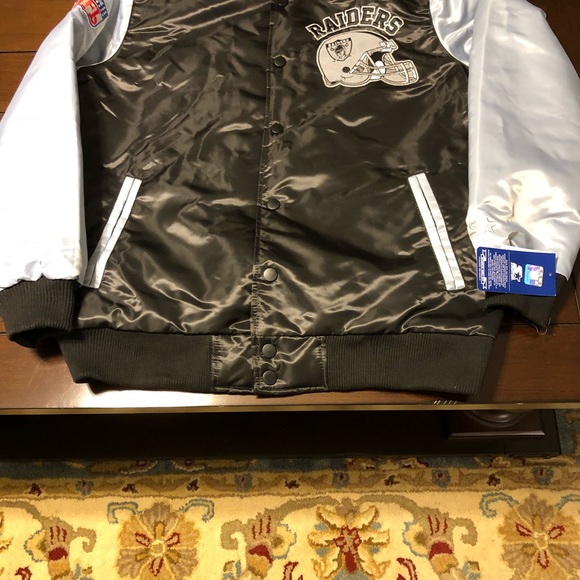 Throwback Oakland Raiders Starter Jacket quilted